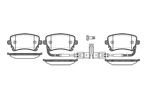 Гальмівні колодки дискові WOKING P997302 - zapix