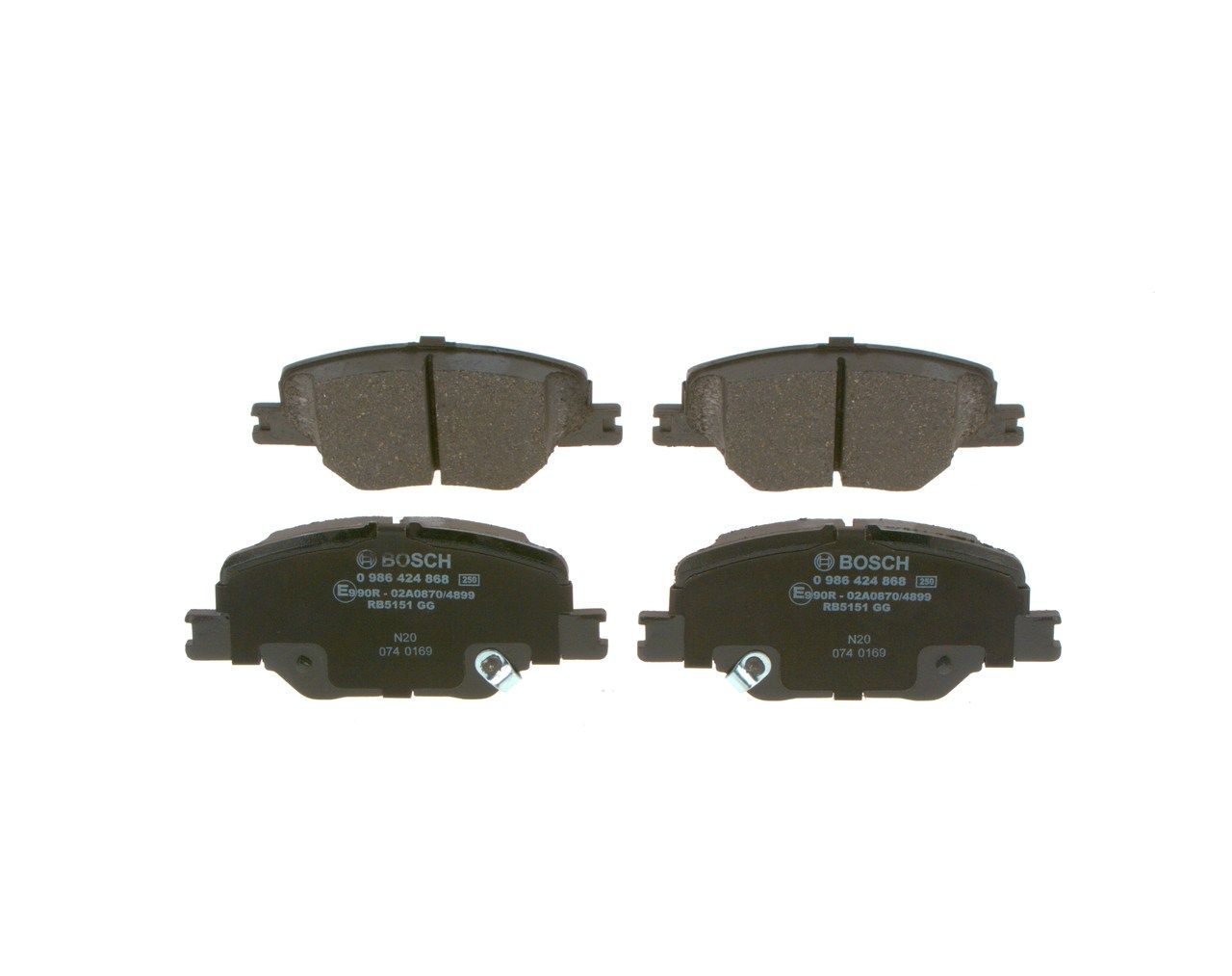 Гальмівні колодки дискові BOSCH 0986424868 - zapix