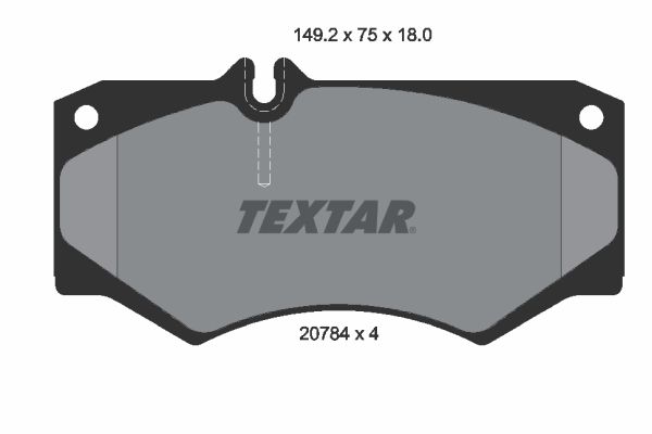 Гальмівні колодки дискові TEXTAR 2078401 - zapix