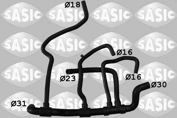 Патрубок системи охолодження SASIC 3404140 - zapix