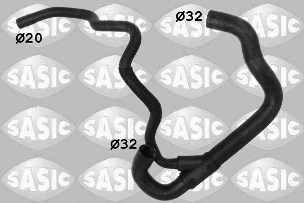 Патрубок системи охолодження SASIC 3406253 - zapix
