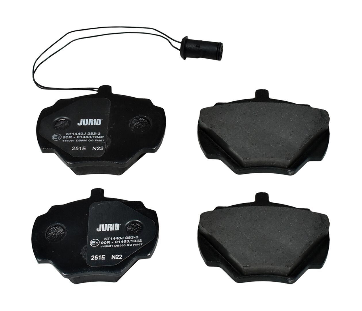 Гальмівні колодки дискові JURID 571440J - zapix