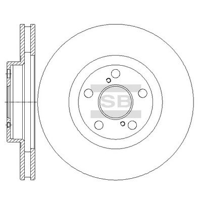 Гальмівний диск HI-Q SD4066 - zapix