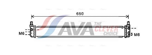 Радіатор охолодження двигуна AVA QUALITY COOLING TO2602 - zapix