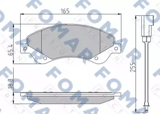 Гальмівні колодки дискові FOMAR FRICTION FO925181 - zapix