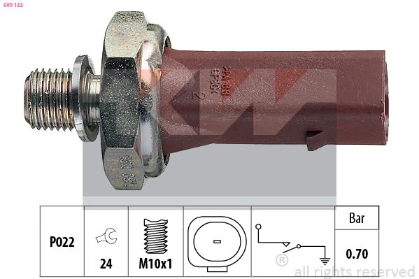 Датчик тиску оливи KW 500132 - zapix