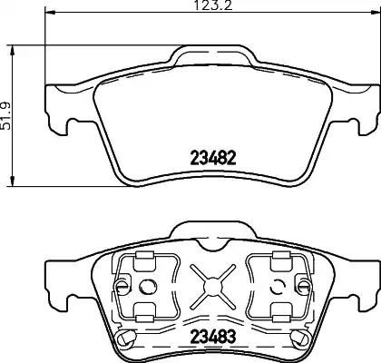 Гальмівні колодки дискові NISSHINBO NP2072 - zapix