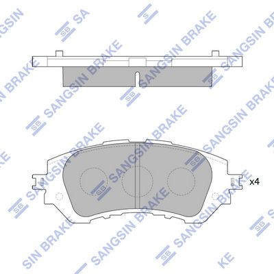 Гальмівні колодки дискові HI-Q SP1780 - zapix