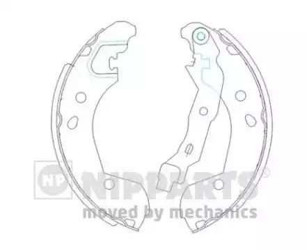 Гальмівні колодки ручника (барабанні) NIPPARTS J3501055 - zapix