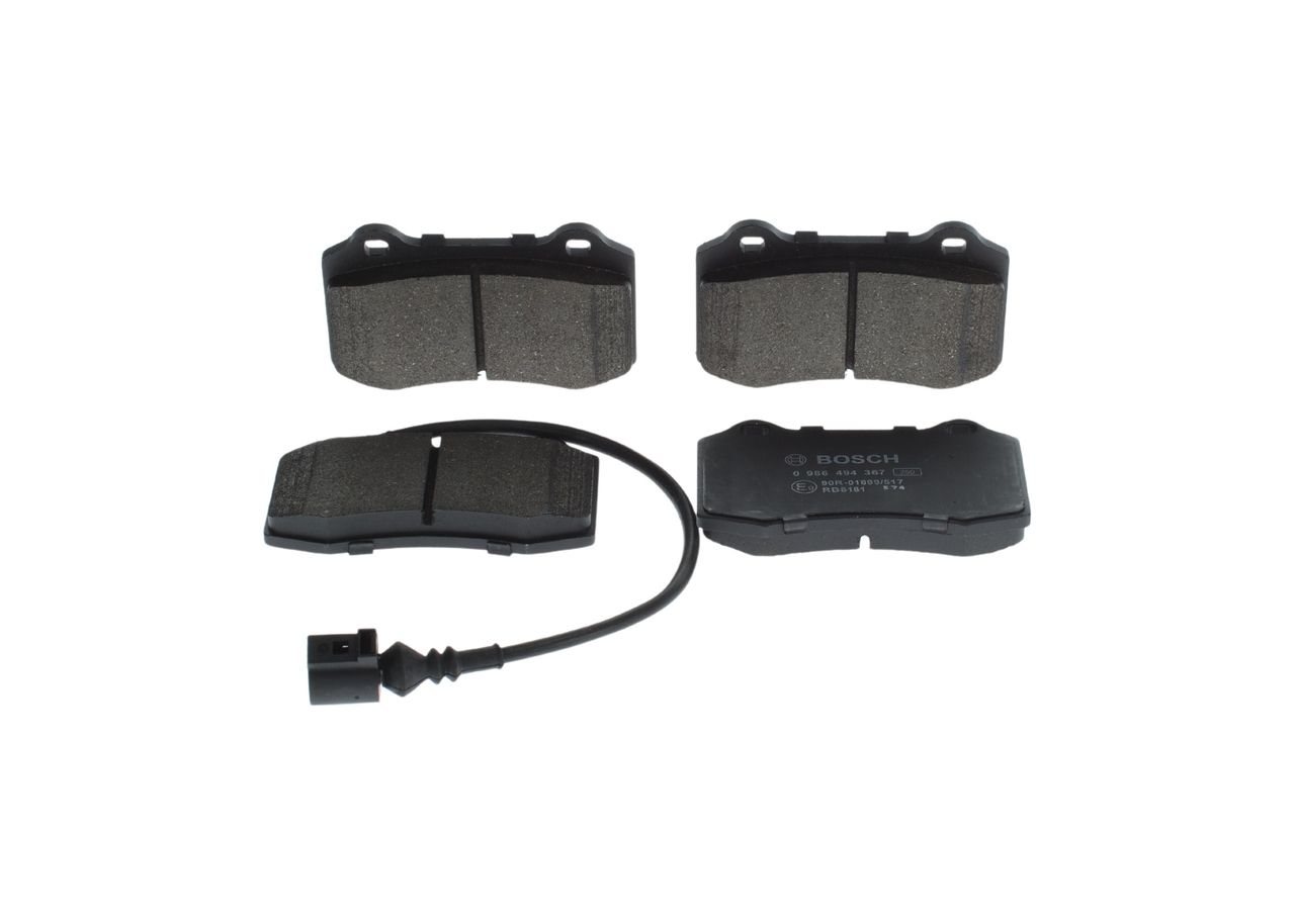 Гальмівні колодки дискові BOSCH 0986494367 - zapix