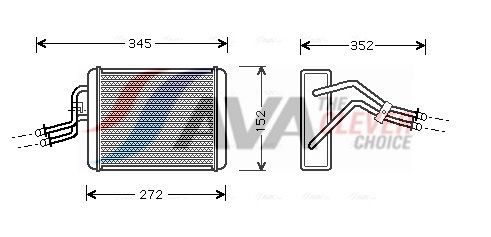 Радіатор пічки AVA QUALITY COOLING FD6317 - zapix