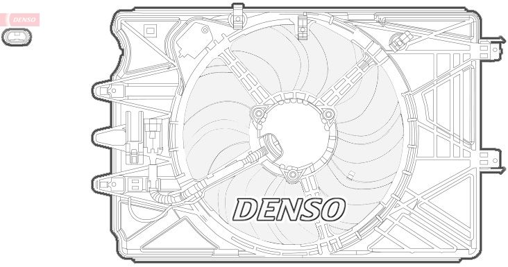 Вентилятор системи охолодження DENSO DER09069 - zapix