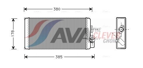 Радіатор пічки AVA QUALITY COOLING MS6188 - zapix