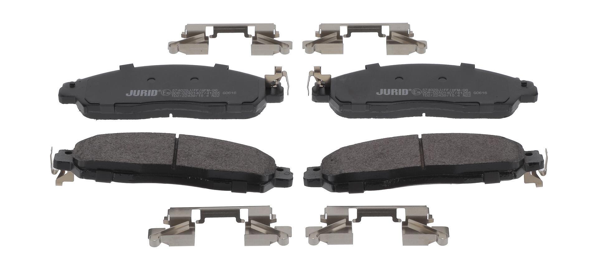 Гальмівні колодки дискові JURID 574029J - zapix