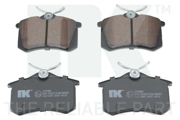 Гальмівні колодки дискові NK 229986 - zapix