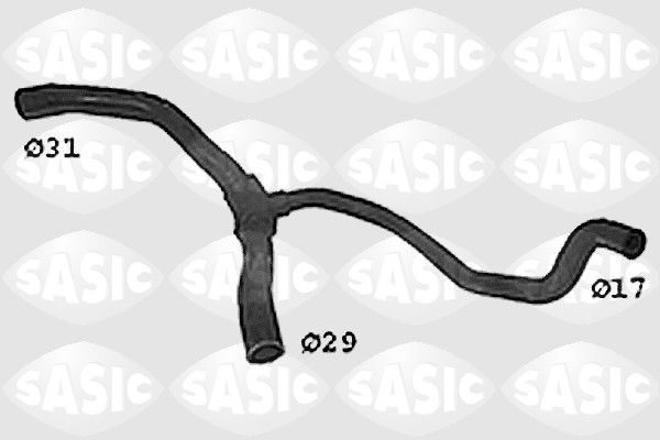 Патрубок системи охолодження SASIC SWH4307 - zapix