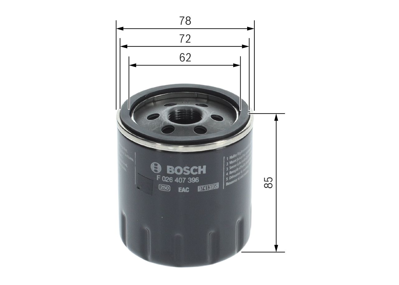 Оливний фільтр BOSCH F026407396 - zapix