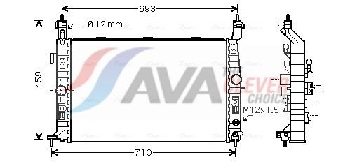 Радіатор охолодження двигуна AVA QUALITY COOLING OLA2431 - zapix