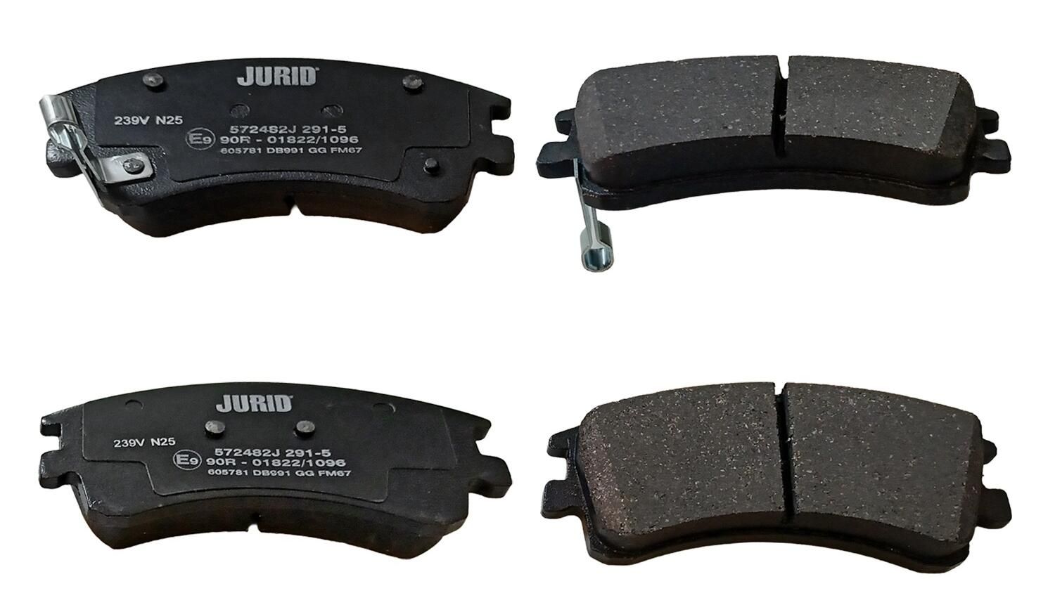 Гальмівні колодки дискові JURID 572482J - zapix