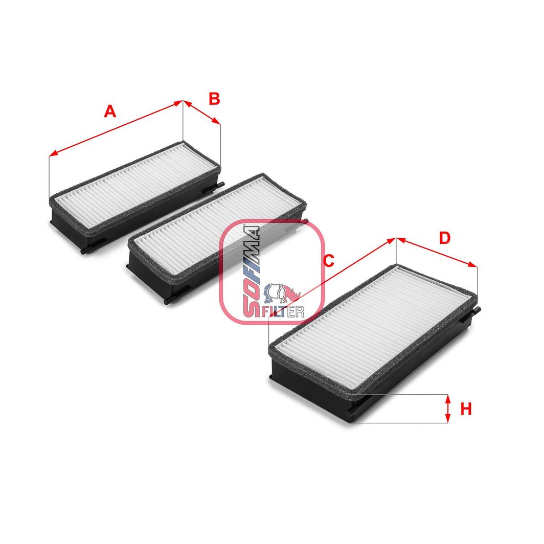 Фільтр салону SOFIMA S3070C - zapix