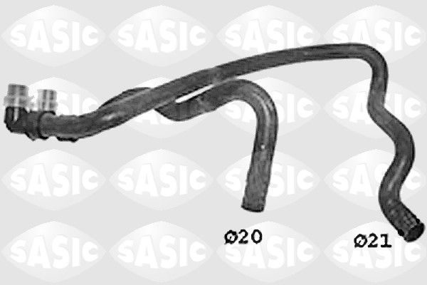 Патрубок системи охолодження SASIC SWH0300 - zapix