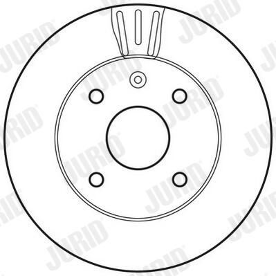 Гальмівний диск JURID 562662JC - zapix