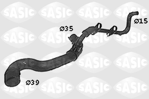 Патрубок системы охлаждения SASIC SWH0436
