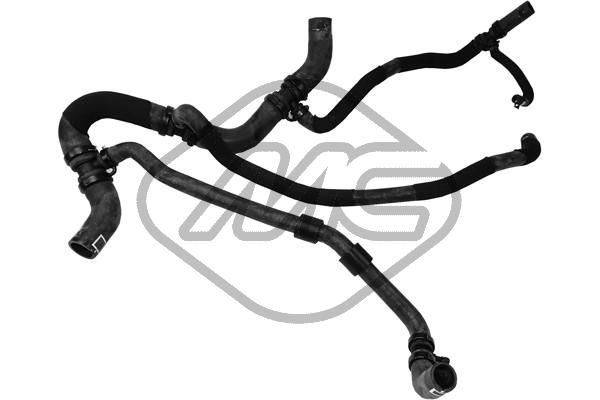 Патрубок системи охолодження METALCAUCHO 98163 - zapix