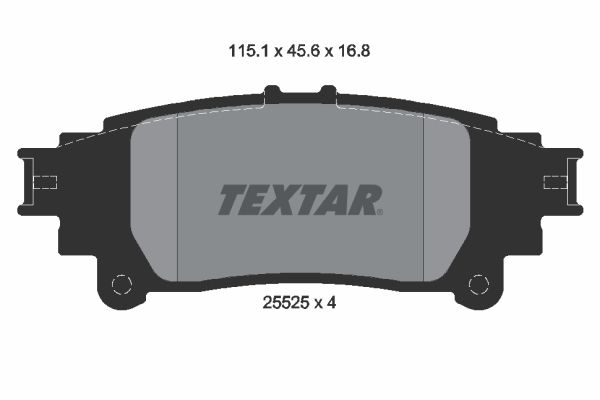Гальмівні колодки дискові TEXTAR 2552501