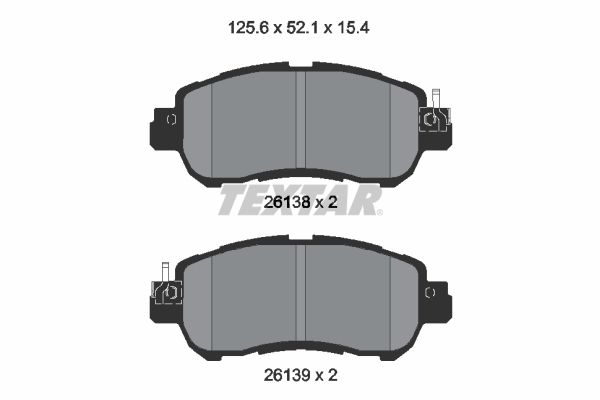 Гальмівні колодки дискові TEXTAR 2613801 - zapix