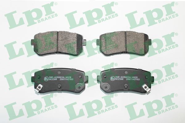 Тормозные колодки дисковые LPR 05P2103