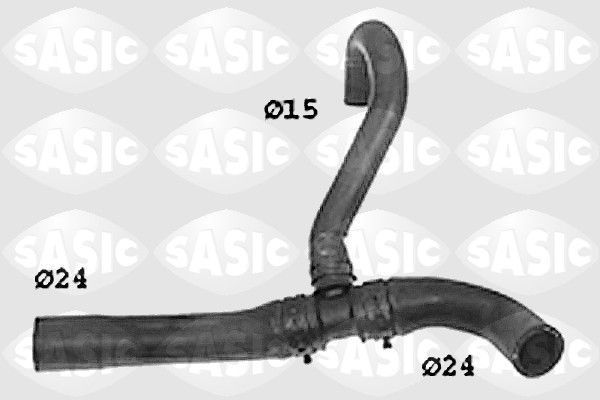 Патрубок системи охолодження SASIC SWH6782 - zapix