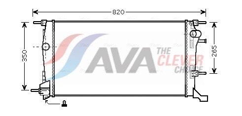 Радіатор охолодження двигуна AVA QUALITY COOLING RTA2445 - zapix