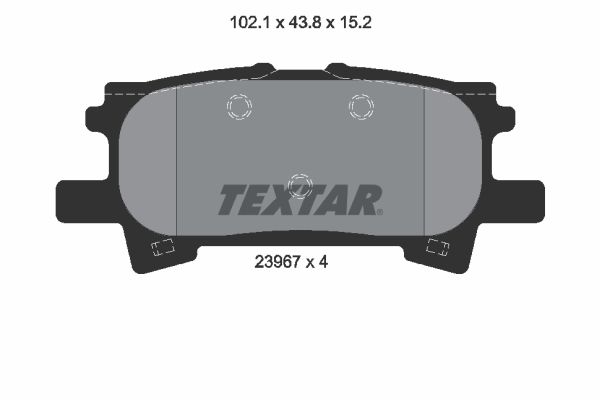 Гальмівні колодки дискові TEXTAR 2396701 - zapix