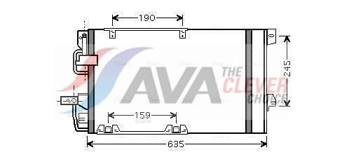 Радіатор кондиціонера AVA QUALITY COOLING OLA5326D - zapix