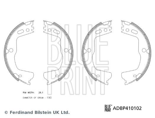 Гальмівні колодки ручника (барабанні) BLUE PRINT ADBP410102 - zapix