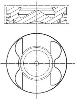 Поршень MAHLE 001PI00107000 - zapix