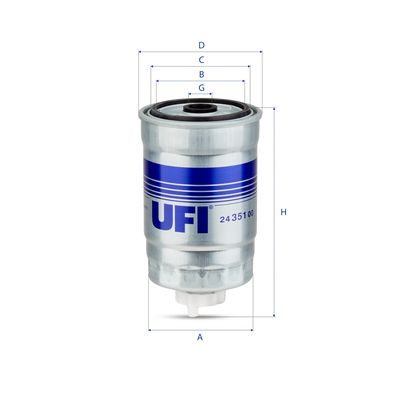 Паливний фільтр UFI 2435100 - zapix