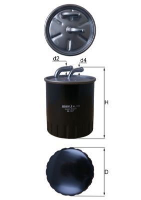 Паливний фільтр MAHLE KL313 - zapix