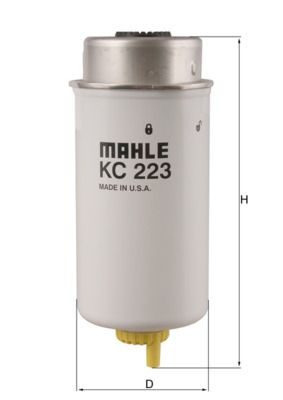 Паливний фільтр MAHLE KC223 - zapix