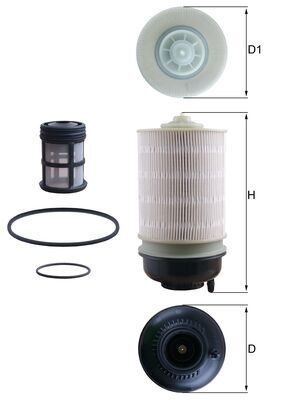Паливний фільтр MAHLE KX581KIT - zapix