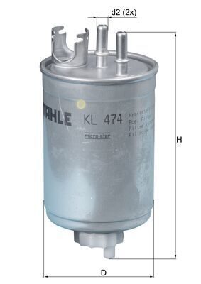 Паливний фільтр MAHLE KL474 - zapix