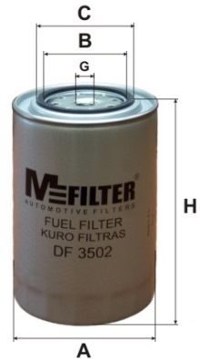 Паливний фільтр MFILTER DF3502 - zapix