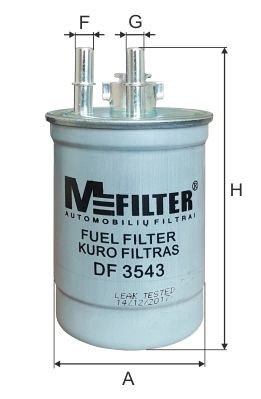 Паливний фільтр MFILTER DF3543 - zapix