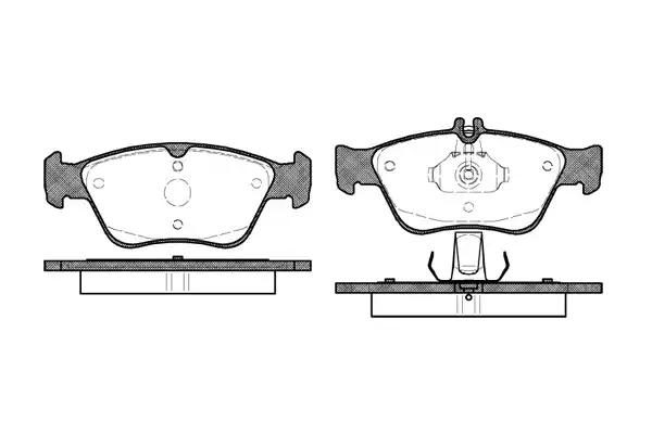Гальмівні колодки дискові WOKING P486300 - zapix