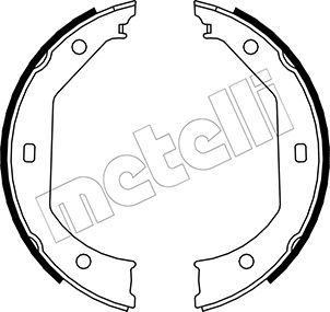 Гальмівні колодки ручника (барабанні) METELLI 530017 - zapix