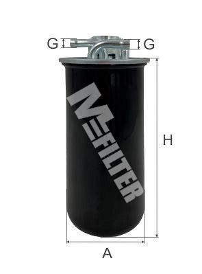 Паливний фільтр MFILTER DF3567 - zapix