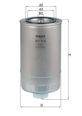 Паливний фільтр MAHLE KC214 - zapix