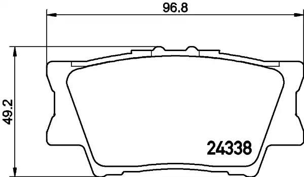 Гальмівні колодки дискові NISSHINBO NP1016 - zapix