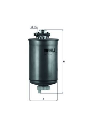 Паливний фільтр MAHLE KL75 - zapix